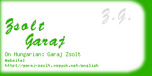 zsolt garaj business card